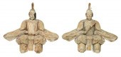 (2) JAPANESE SHINTO POLYCHROME