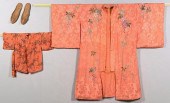 2 JAPANESE SILK KIMONOS & PR.
