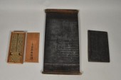 2 JAPANESE WOOD PRINTING BLOCK