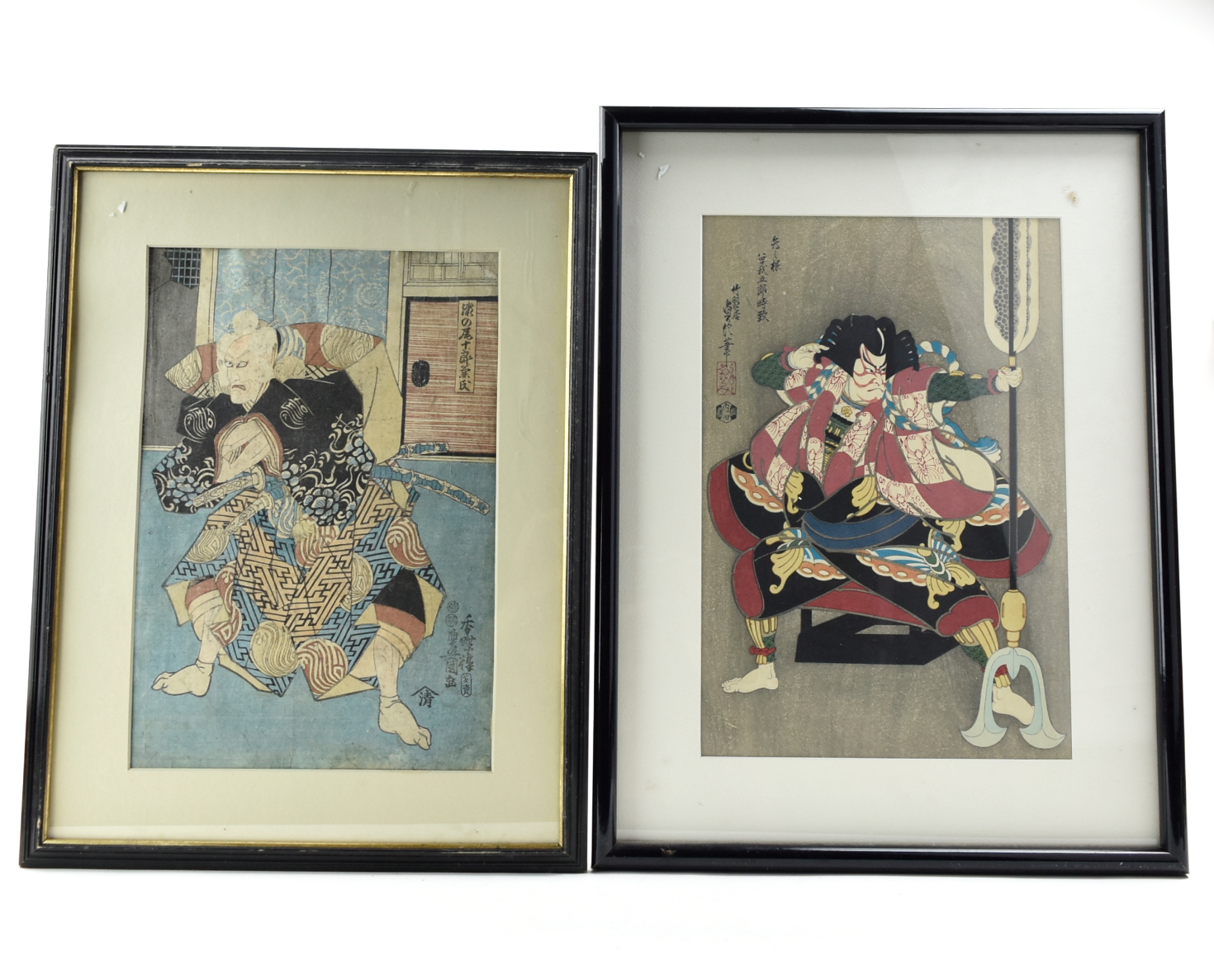 2 JAPANESE WOODBLOCK PAINTING