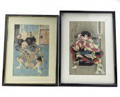2 JAPANESE WOODBLOCK PAINTING