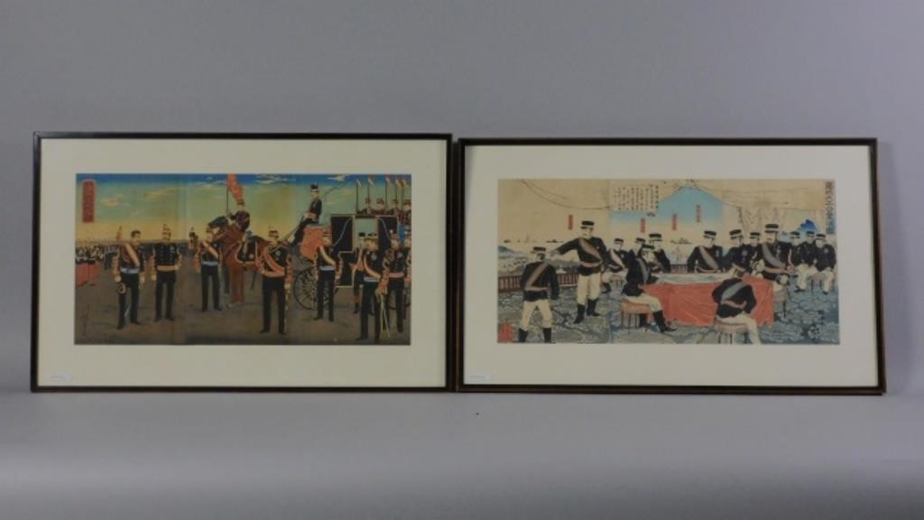 (2) JAPANESE WOODBLOCK UKIYO-E