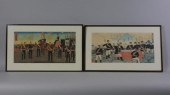 (2) JAPANESE WOODBLOCK UKIYO-E