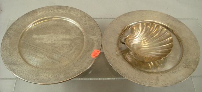 2 JEC sterling silver horse show