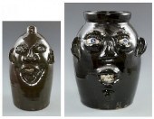 2 JERRY BROWN ALABAMA FACE JUG