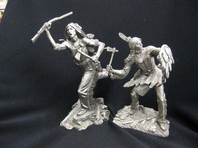 2 Jim Ponter Pewter Figurines of