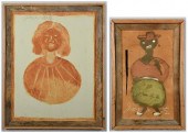 2 JIMMIE LEE SUDDUTH PAINTINGS