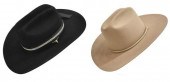(2) JOHN B. STETSON COWBOY HAT