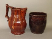 2 JOHN BELL REDWARE VESSELSca.