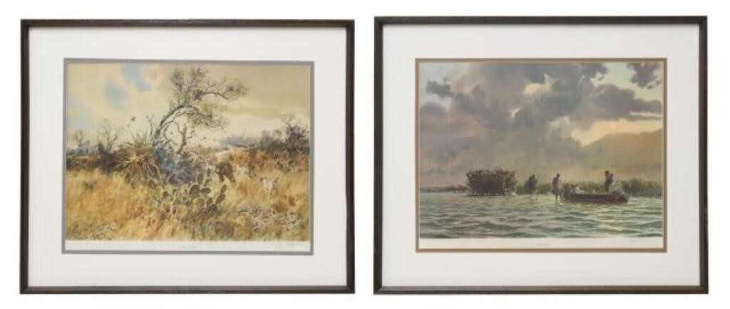 2) JOHN P. COWAN PRINTS, HEAVY