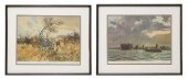 2) JOHN P. COWAN PRINTS, HEAVY