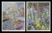 2 JOHN POWELL SERIGRAPHS FLOWE