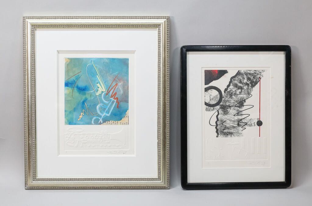2 JOSEPH BORG MONOPRINTSJoseph Borg
