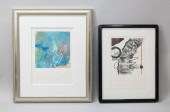 2 JOSEPH BORG MONOPRINTSJoseph