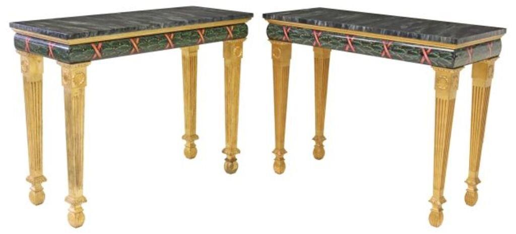 (2) KARGES 'ROTHSCHILD' PARCEL GILT