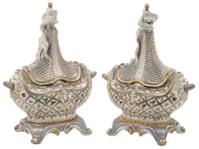 (2) KLEMM DRESDEN PORCELAIN