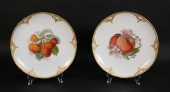 2 KPM PORCELAIN FRUIT PLATESPa