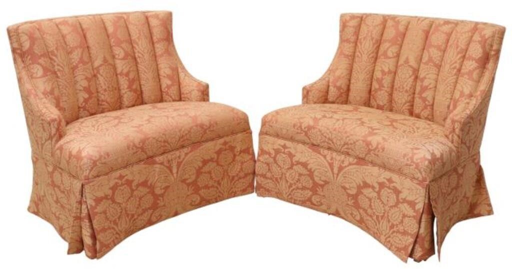 (2) KRAVET FURNITURE CHANNEL TUFTED
