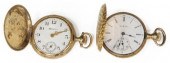 (2) LADIES 14KT GOLD HUNTER CA