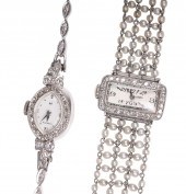 (2) Ladies bracelet watches to