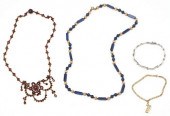 2 LADIES GOLD BRACELETS & 2 NE