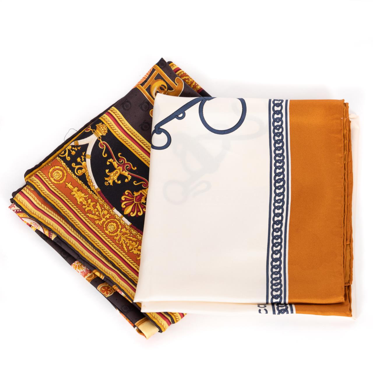 2 LADIES' GUCCI SILK SCARVES,