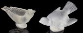 (2) LALIQUE, FRANCE  CRYSTAL C