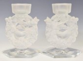 (2) LALIQUE FRANCE 'MESANGES'
