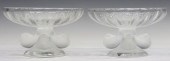 (2) LALIQUE FRANCE 'NOGENT' CR