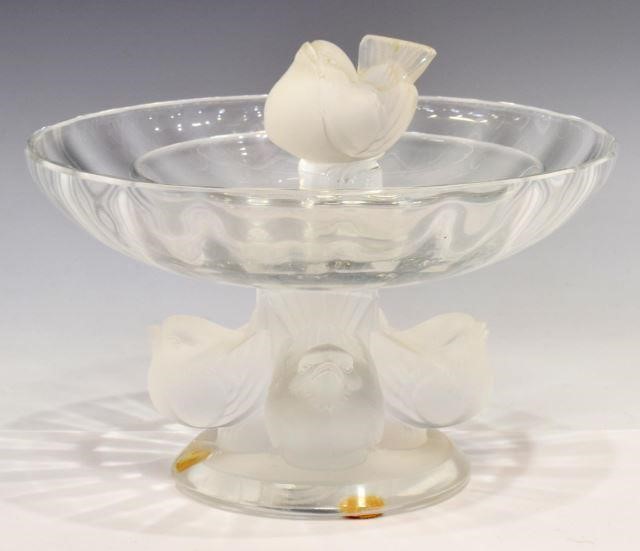 (2) LALIQUE 'NOGENT' COUPE &