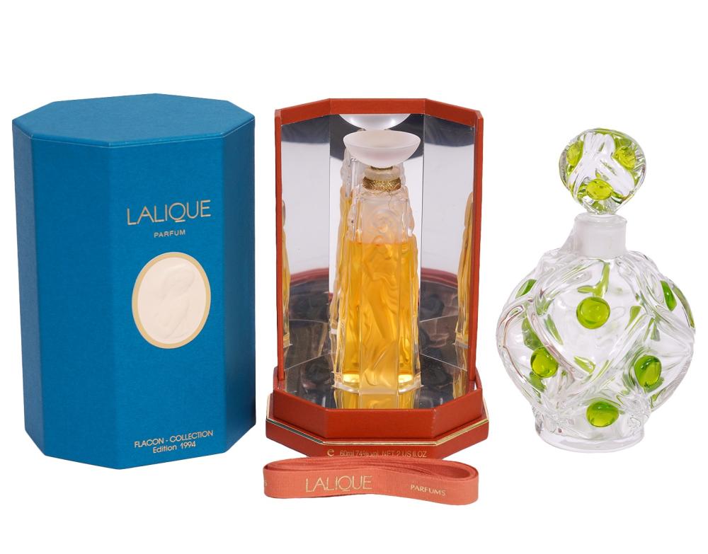 2 LALIQUE PERFUME BOTTLES 1