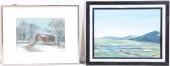 2 Landscape Paintings "After t