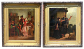 (2) LARGE 19TH C EUROPEAN SCHO