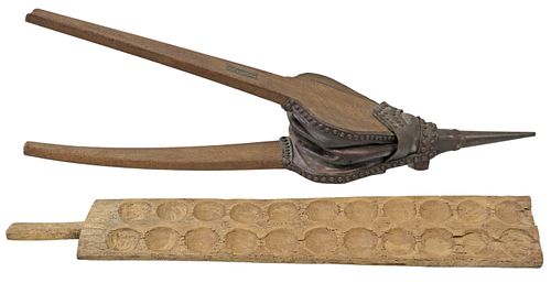 (2) LARGE ANTIQUE FRENCH BELLOWS