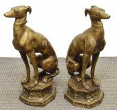 (2) LARGE BRONZE SCULPTURES SE