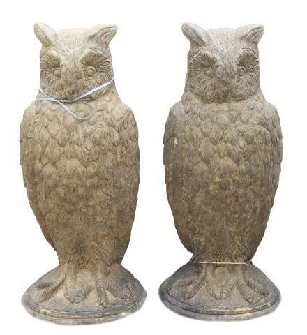(2) LARGE CAST STONE GARDEN