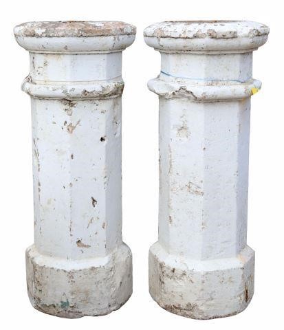 (2) LARGE CAST STONE GARDEN