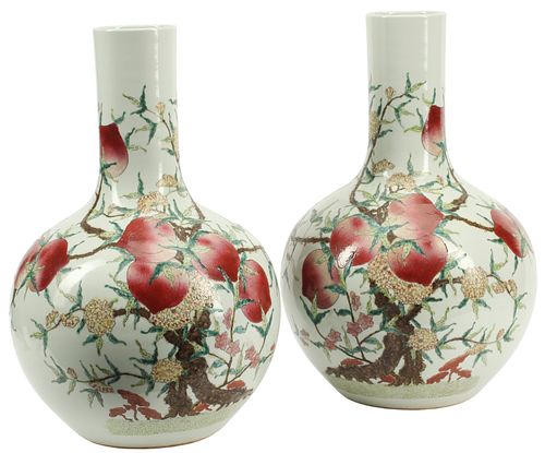 (2) LARGE CHINESE FAMILLE ROSE