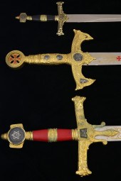 2 LARGE COMMEMORATIVE SWORDS A