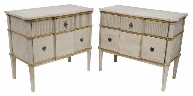 (2) LARGE CONTEMPORARY GILT &