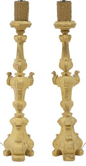 (2) LARGE CONTINENTAL BAROQUE