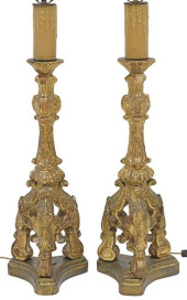 (2) LARGE CONTINENTAL BAROQUE