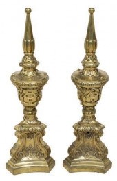 (2) LARGE CONTINENTAL BRONZE G