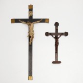 (2) LARGE CONTINENTAL CRUCIFIX