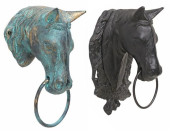 (2) LARGE DECORATIVE CAST IRON