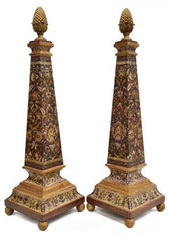 2) LARGE DECORATIVE PARCEL GILT