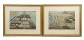 (2) LARGE ENGLISH EARLY 18TH C
