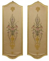 (2) LARGE FRAMED STENCIL-PAINT