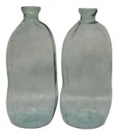 (2) LARGE FRENCH GLASS CARBOYS