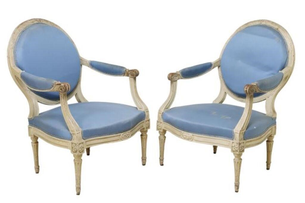 (2) LARGE FRENCH LOUIS XVI STYLE
